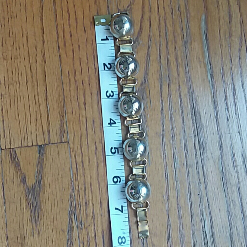 Gold Half Ball Shape Bracelet